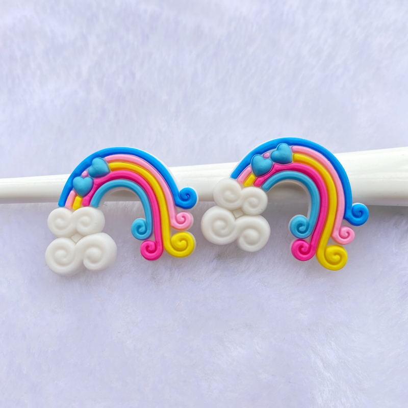 10/20pcs Cute Rainbow PVC Flex - Embellishment Glue Craft 评论和价格