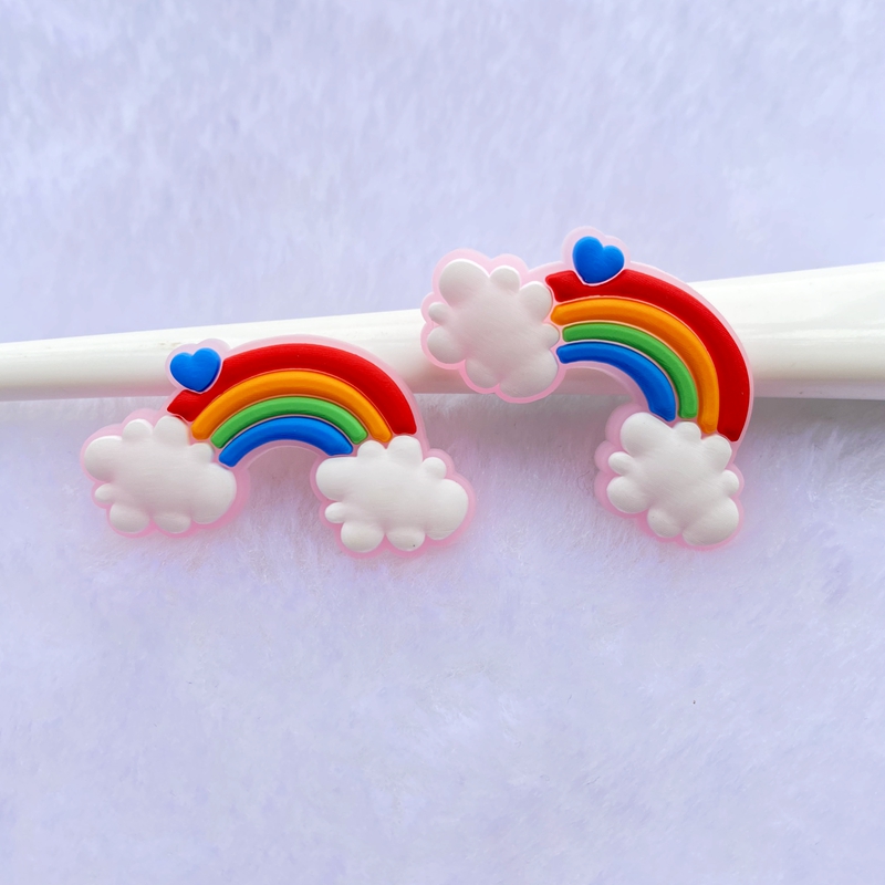 10/20pcs Cute Rainbow PVC Flex - Embellishment Glue Craft 评论和价格